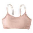 thumbnail image 2 of Jinhomg Women's Sports Bra with Thin Straps Stretchy Wirefree Workout Bras Lightweight Workouts Bralette Active Everyday Stretch Bralette Tops Pink M, 2 of 6