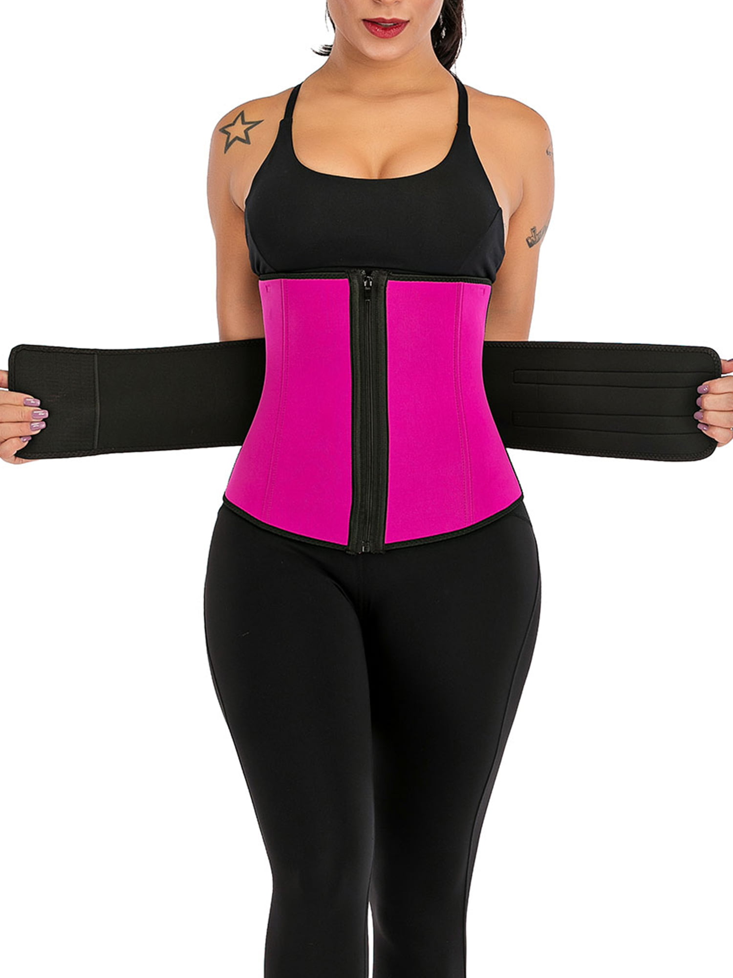 Womens Waist Trainer Fitness Corset Sport Body Shaper Vest,Ladies Workout Slimming Tummy Control Underbust
