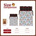 thumbnail image 3 of Rocae Unicorn DoingYoga Print Christmas Drawstring Linen Gift Bag with Drawstrings Treat Bag Goody Present Bags for Christmas Party Favor, 3 of 8