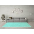 thumbnail image 3 of Ahgly Company Indoor Rectangle Abstract Light Blue Modern Area Rugs, 3' x 5', 3 of 4