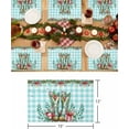 thumbnail image 6 of Christmas Placemats Set of 6 Cowboy Boot Holly Leaves Christmas Placemats for Dining Table Candy Canes Blue Plaid Table Mat Winter Holiday Home Party Kitchen Table Decorations, 6 of 6