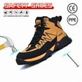thumbnail image 3 of ywluxe High-Top Steel Toe & Composite Toe Work Shoes for Men - Oil-Resistant, Anti-Slip Rubber Outsole, Puncture Proof & Wear-Resistant, 3 of 10