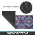 thumbnail image 6 of Blue Ethnic Paisley Pattern Kitchen Rugs Sets Of 2,Anti Fatigue Kitchen Mat Rugs Non Slip Washable,Decorative Kitchen Floor Mats for Kitchen,Sink,Laundry,17"x30"+17"x47", 6 of 7