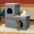 thumbnail image 6 of Kitty City Folding Cat Condo (Gray), Cat Furniture, 6 of 9