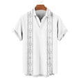thumbnail image 5 of ZUBKTE Men's Shirt Vintage Bowling Short Sleeve Button Down Hawaiian Summer Beach Printed Casual Shirts S-4XL, 5 of 7