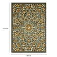 thumbnail image 6 of (2 pack) Mainstays Bright Persian Medallion Rust Multicolor Indoor Area Rug, 7' x 10', 6 of 8