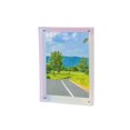 thumbnail image 1 of Hyasfey Floating Photo Frame Horizontal Vertical Neon Acrylic Home Gallery Office Wall Mount Desktop Standing Decorative Picture Poster Display Frame, 1 of 8