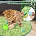 thumbnail image 6 of Simulated Interactive Hunting Cat Toy Fun Interactive Cat Toy Ball Cover Cat Toy Rolling Ball Mat Portable with Elastic ball 2 Modes Cat Ball with Auto Obstacle Avoidance for Indoor Cats, 6 of 9