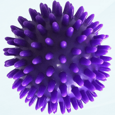 Spike Massage Balls Exercise Ball Foot Massage Ball Plantar Balls for Hands Back, Purple