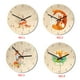 thumbnail image 5 of Punteros de aluminio de dibujos animados Reloj de pared con esfera de madera Movimiento sin tictac Reloj de sala de estar Dormitorio tholdsy JJ20451-01, 5 of 6