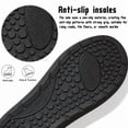 thumbnail image 4 of Knivor Cozy Slippers for Women with Hook Loop Warm Fuzzy Slippers Sock Shoes Ultra-Light House Slippers with Mute Anti-Slip Sole for Indoor Bedroom/Yoga, 4 of 8