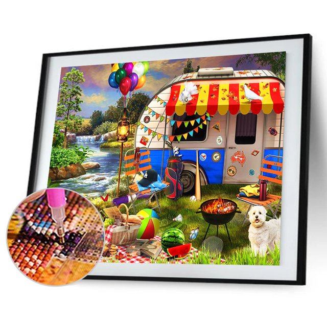 Cuadros Decorativos Street View Drawing Full Round Drill Diamond Painting Art Craft para adultos Regalos Ehuebsd embutido en tela