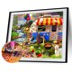 thumbnail image 1 of Cuadros Decorativos Decoración de pintura de diamante de taladro redondo completo con vista a la calle para entusiastas de la artesanía Wdftyju embutido en tela, 1 of 1