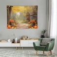 thumbnail image 2 of JRXY Fall Maple Leaves Tapestry Wall Hanging Forest and Pumpkin Nature Plant Decor, 40x30 Inches 40x30in, 2 of 7