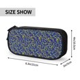 thumbnail image 3 of Uemuo Uncaria Flower Printed Pencil Pen Case, Portable Pencil Pouch with Zipper, Compact Stationery Bag Makeup Bag, Pencil Bag for Home Office, 3 of 9