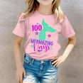 thumbnail image 2 of HNMKIU T-Shirt Col Rond Imprimé pour Enfants Garçons et Filles - Manches Courtes Cool pour Tenue Décontractée et Aventures Quotidiennes, 2 of 4