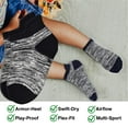 thumbnail image 2 of Skibeaut Kids' Athletic Cushioned Ankle Socks 12 Pairs Soft Cotton Low Cut Heel Tab Socks for Child Aged 1-14T, 2 of 5