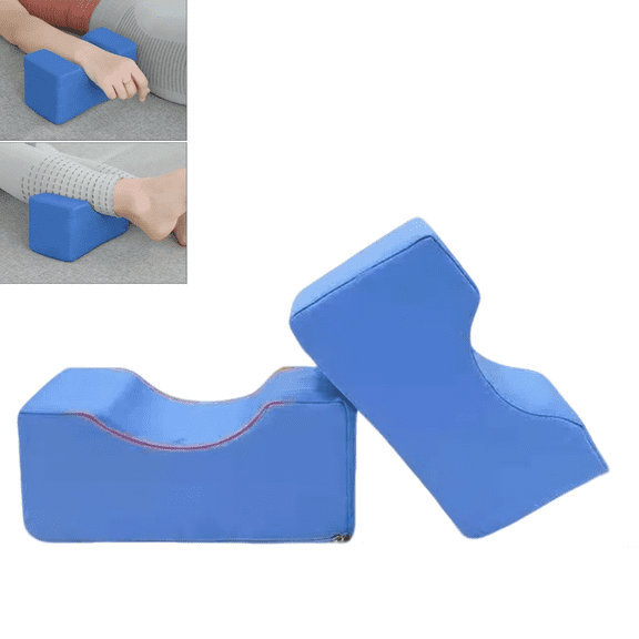 2-Pack AntiBedsore Ankle & Leg Elevating Cushion for Elderly Bedridden Patients - Pressure Relief Pad, Bed Wedge Pillow for Post-Surgery/Home Care