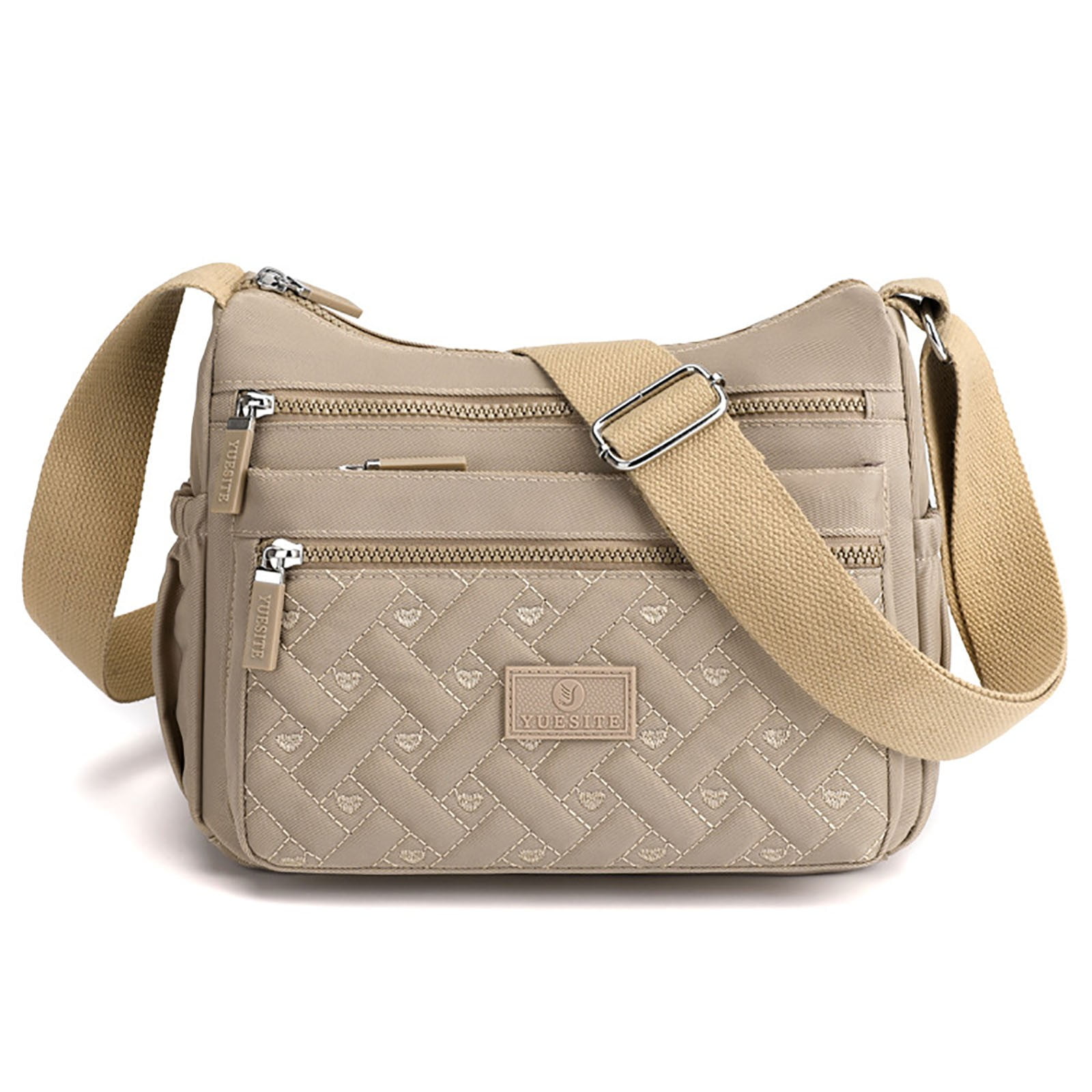 ZTTD Womens Multi Pocket Casual Crossbody Bag Waterproof Shoulder Messenger Bag Handbag For Daily Use Travel A