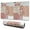 Pioneer Flower Floral-1, variant on Long Mouse Pads for Desk,Pioneer Flower Floral Print Pattern Desk Mats on Top Of Desks, Desk Mouse Pad Extra Large with 3mm Non-Slip Base and Stitched Edge for Gaming,Office,Work,Home 31.5"x11.8"