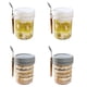 thumbnail image 1 of Recipientes para avena durante la noche con tapas y cucharas: recipientes de vidrio para almacenar alimentos con leche, cereales, frutas y frascos de avena, 1 of 7