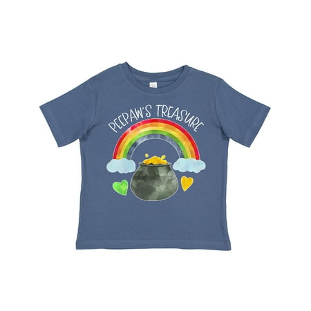 

Inktastic Peepaw s Treasure St. Patrick s Day Rainbow and Gold Gift Toddler Boy or Toddler Girl T-Shirt