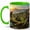 Green, variant on Reforestation Coffee Mug, Tree Planting Volunteers Nature Conservation Design, 11 oz Ceramic Cup