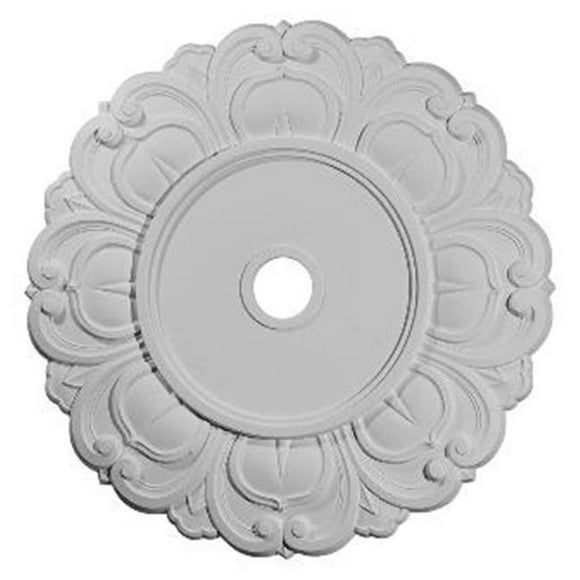 Ekena Millwork CM32AN 32.25 in. OD x 3.62 in. ID x 1.12 in. P Architectural Accents - Angel Ceiling Medallion