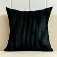 thumbnail image 2 of Pillowcase Home Textile 20" X 20" Modern Contemporary Transitional Navy Blue Striped Polyester Throw Pillowcase ( 2 Count) Home Decoration Suitable for Living Room and Bedroom, 2 of 7