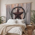 thumbnail image 3 of Texas Star Brown Tapestry for Bedroom Wall Hanging Tapestry, Farmhouse Country Western Brown Wooden Ceiling Backdrop Tapestries Poster Blanket Wall Decor for Teens Room Living Room Dorm 51" x 59", 3 of 8