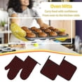 thumbnail image 5 of Naloa Red Skulls 4 Oven Mitts and Pot Holders 4 pcs Set, Cooking Baking Grilling Kitchen Oven Glove for Cooking, 5 of 6