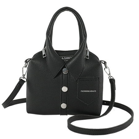 ZYHARUKO Crossbody Bag for Women Fashion PU Leather Funny Shirt Shape Shoulder Purse Top Handle Handbag with Adjustable Strap