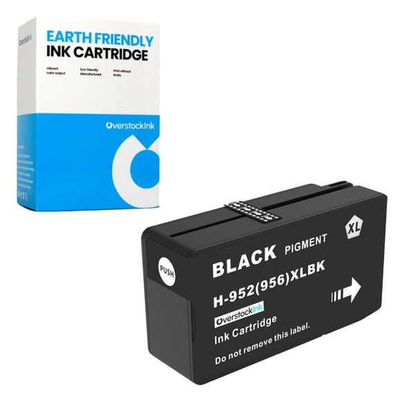 OverstockInk 952XL Black Ink Cartridge Compatible for HP 952 952XL for OfficeJet 7740 (1 Black)