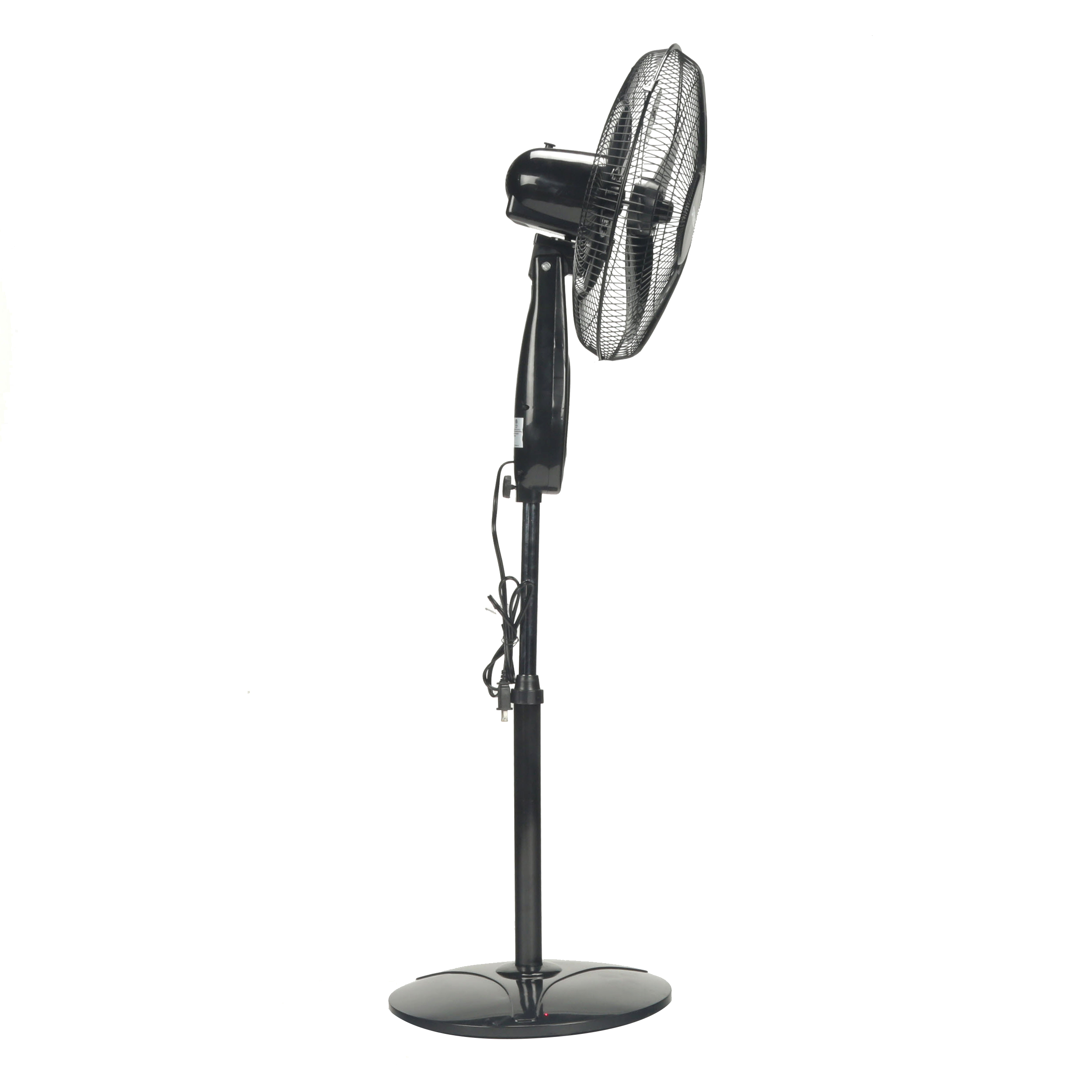 16" Oscillating Stand Fan with Remote Control, White