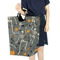 thumbnail image 4 of Yayeee Freestanding Laundry Hamper with Handle Collapsible Large Storage Basket for Clothes, Halloween Dancing Skeleton, 4 of 7