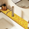 thumbnail image 2 of Yayeee Faucet Mat for Kitchen Sink 30" Diatomite Long Splash Guard Pad, Pink White Stars, 2 Pack, 2 of 7