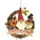 thumbnail image 1 of Corona de mimbre de Navidad Sincero con 4 muñecos de peluche de franela 29 x 29 cm, 1 of 7