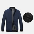 thumbnail image 7 of LNWUY (L-5XL) Men's Big and Tall Lightweight Jackets Light Windbreaker Full Zip Up Stylish Golf Coat Business Work Casual Dress Blue XXXL, 7 of 7