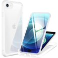 thumbnail image 1 of FYBTO Aegis Designed for iPhone SE 2020 Case/iPhone 7 Case/iPhone 8 Case, Full-Body with Built-in Screen Protector Rugged Clear Case for iPhone SE 2020/7/8 4.7 Inch-Red, 1 of 5