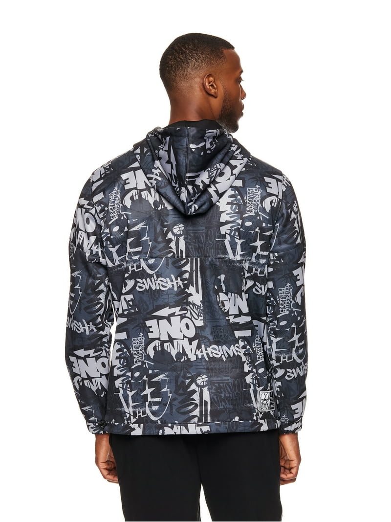 And1 Men's and Big Men's Jumpshot Graffiti Jacket, Sizes S