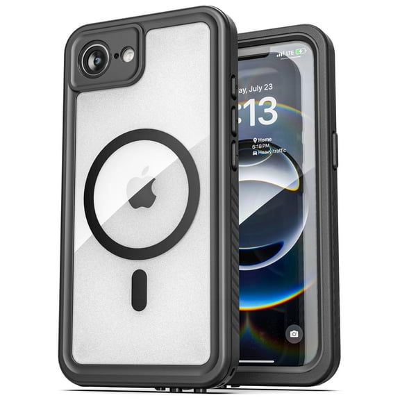 Encased Titan-X Designed for iPhone 16e Waterproof Case, (2025) Full Body Protective Phone Case with Built-in Screen Protector and Port Cover (MagSafe Compatible)