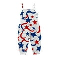 thumbnail image 6 of YunPes Girls Jumpsuit Summer Independence Day Clothing Strapless Personalized Printing Retro Comfortable Casual Jumpsuit First Birthday Romper, 6 of 7