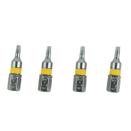 

4Pcs Magnetic T6-T40 Hex Head Screw Driver Bit 1/4Inch Hex Shank 25Mm Spanner