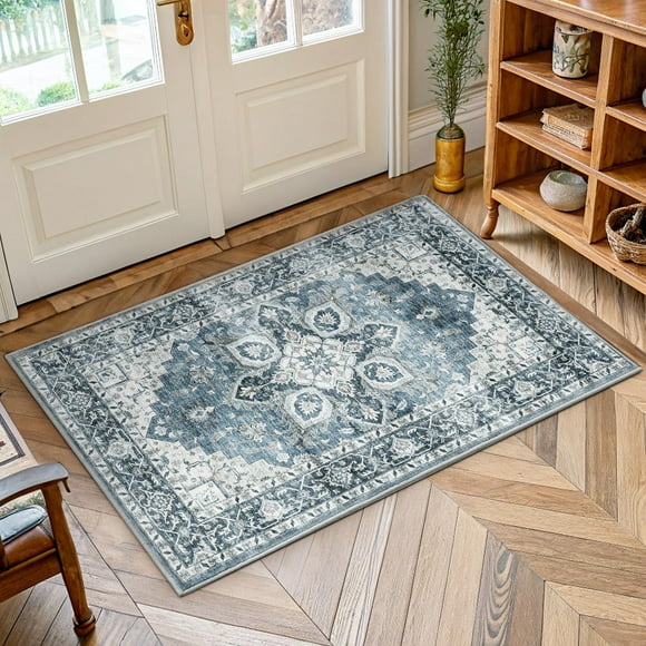 Alfombra de Área AMADA HOMEFURNISHING Lavable 60x90 cm Vintage