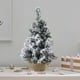 thumbnail image 1 of Adornos navideños, mini árbol de Navidad, mini pino, cepillo para botellas, árbol artificial con base de madera para decoración de mesa, árboles de Navidad., 1 of 6