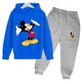 thumbnail image 3 of Sudadera con capucha y pantalones deportivos para niños y niñas de Disney Cartoon, conjunto de 2 piezas de moda de primavera y otoño, ropa deportiva para niños, 3 of 5