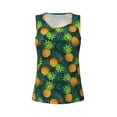 thumbnail image 5 of Goofa Pineapples with Palm Leaves Printed Womens Workout Tops for Women Sleeveless Yoga Shirts Athletic Running Tank Tops Sleeveless Gym Clothes Workout Apparel-Small, 5 of 9