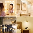 thumbnail image 6 of 12 Pack G25 LED Light Bulbs Dimmable, Round Frosted Vanity Light Bulb for Bathroom, 4.5W(60W Eqv.), 500lm, E26 Base, 2700K Soft White, 6 of 7