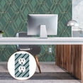 thumbnail image 6 of Yayeee Toggle Light Switch Wall Plate 1-Gang 4.5"x2.7" Home Decorative Outlet Cover, Green Stripes Pattern, 6 of 7