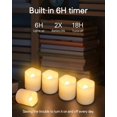 Flickering Flameless Votive Candles with Timer, 24 Pack 15 Days Longer